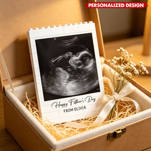 Personalized Brick Building Block Photo Frame - Father's Day Gifts