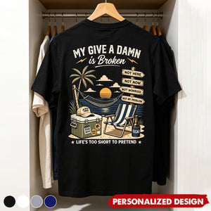 Personalized Too Old To Care Club Men’s T-Shirt - Custom Name