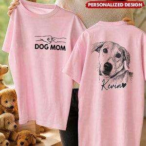 Personalized Two-Sided Pet T-Shirt -Custom Pet Name and Photo