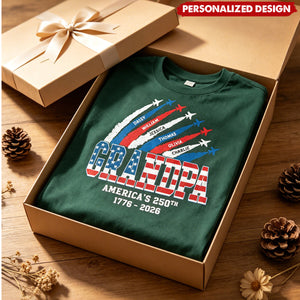 Personalized “Flyover Crew” T-Shirt - Custom Names Patriotic Tee