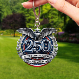 USA 250th Anniversary Keychain – Perfect Gift for Patriots