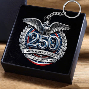 USA 250th Anniversary Keychain – Perfect Gift for Patriots