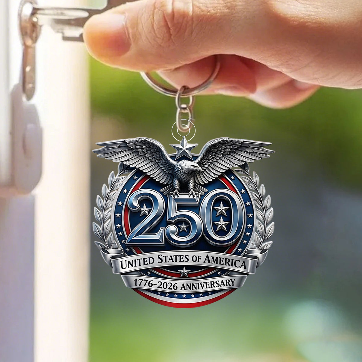 USA 250th Anniversary Keychain – Perfect Gift for Patriots