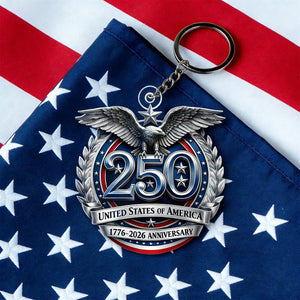 USA 250th Anniversary Keychain – Perfect Gift for Patriots