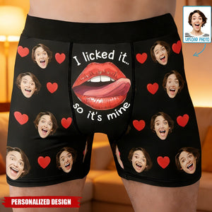 Personalized Photo Boxer Briefs — Funny Valentine's Day Gift For Him