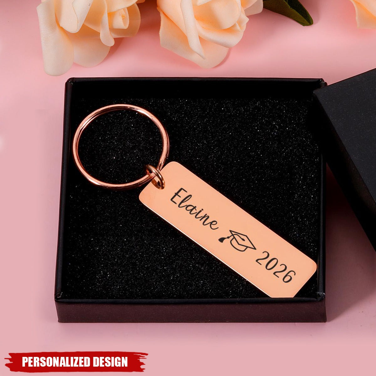 Personalized Graduation Keychain - Custom Name Gift For Graduates