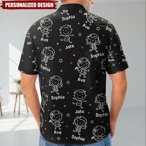 This Grandpa Belongs To Doodle - Personalized Hawaiian Shirt
