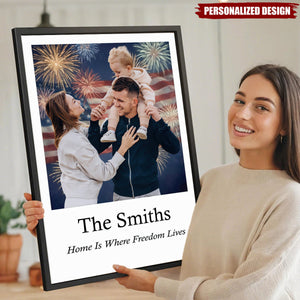 Personalized Family Patriotic Poster —  Gift for Family