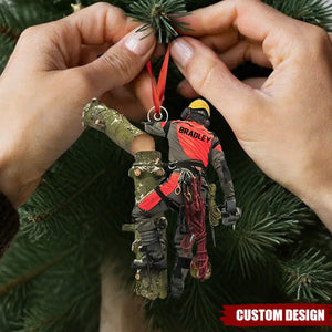 Custom Tree Climber Christmas Ornament – Personalized Arborist Gift for Him
