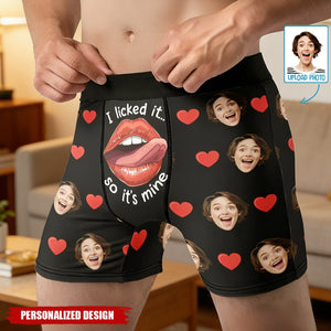 Personalized Photo Boxer Briefs — Funny Valentine's Day Gift For Him