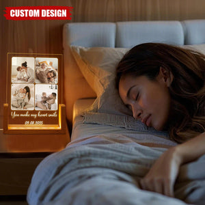 Peronalized Photo LED Night Light – Wedding Gift for Couple, Gift for Family