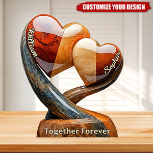 You and Me, We've Got This – Custom Couple-Shaped Acrylic Plaque