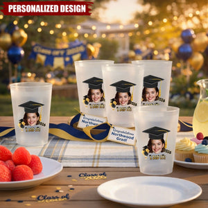 Custom Face Graduation Party Cups - Unique Gift For Grads