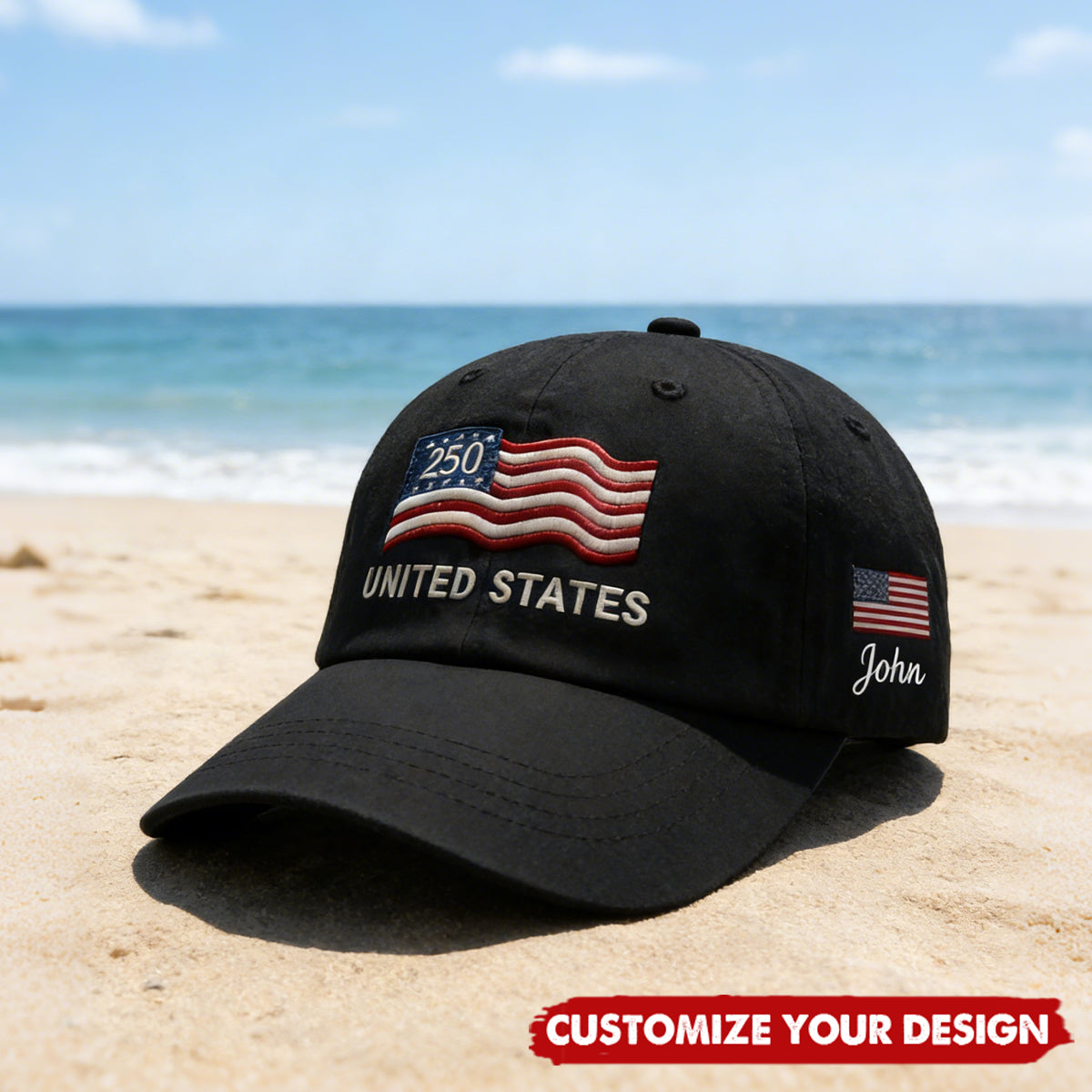 Proud to Be American-Personalized 250th Anniversary Commemorative Cap