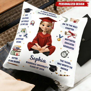 Personalized Class of 2026 Graduation Pillow - Gift For Graduates