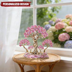 Personalized Mom Acrylic Plaque – The Love Between Mother And Her Kids