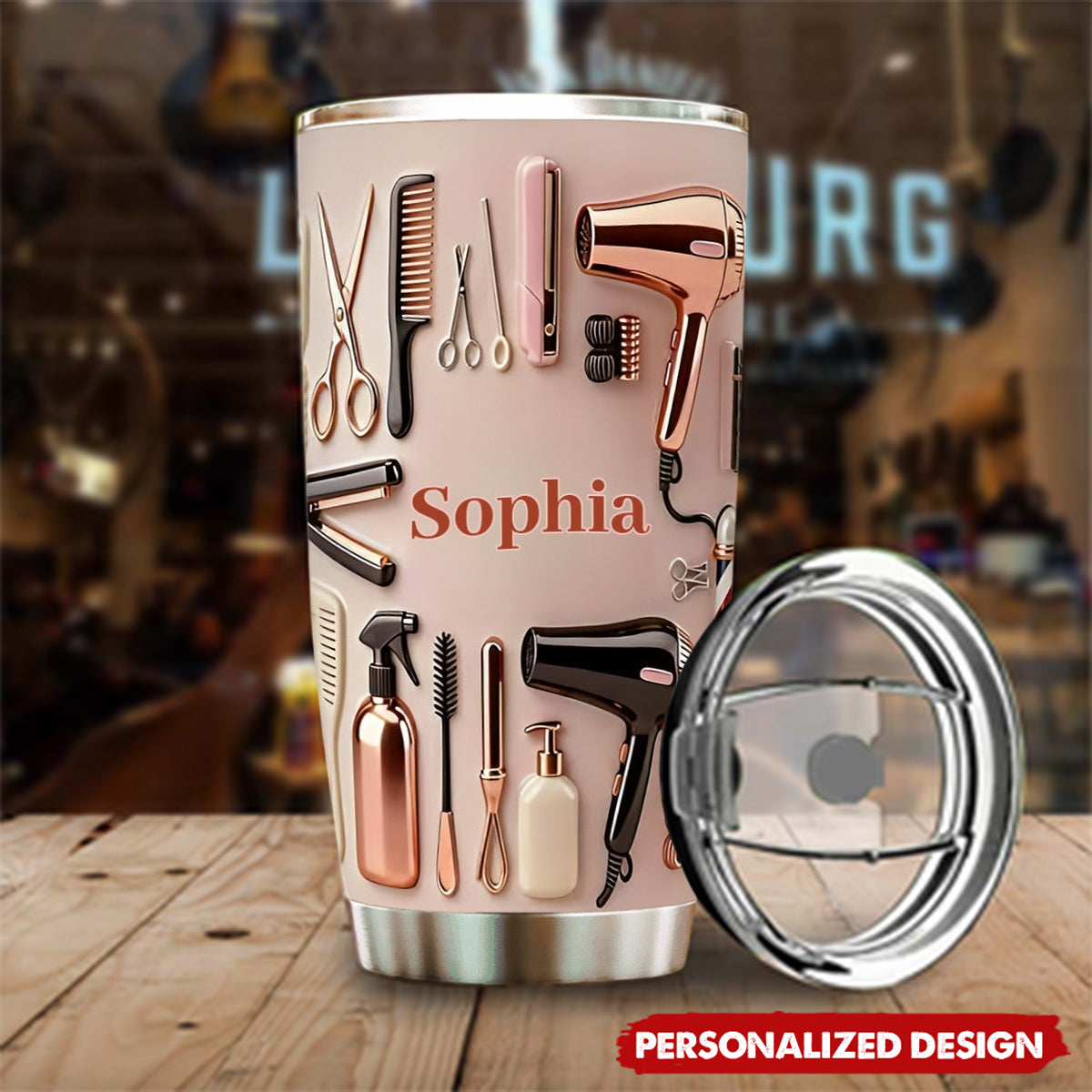Personalized Hairstylist Tumbler — Custom Name Gift For Hairstylist