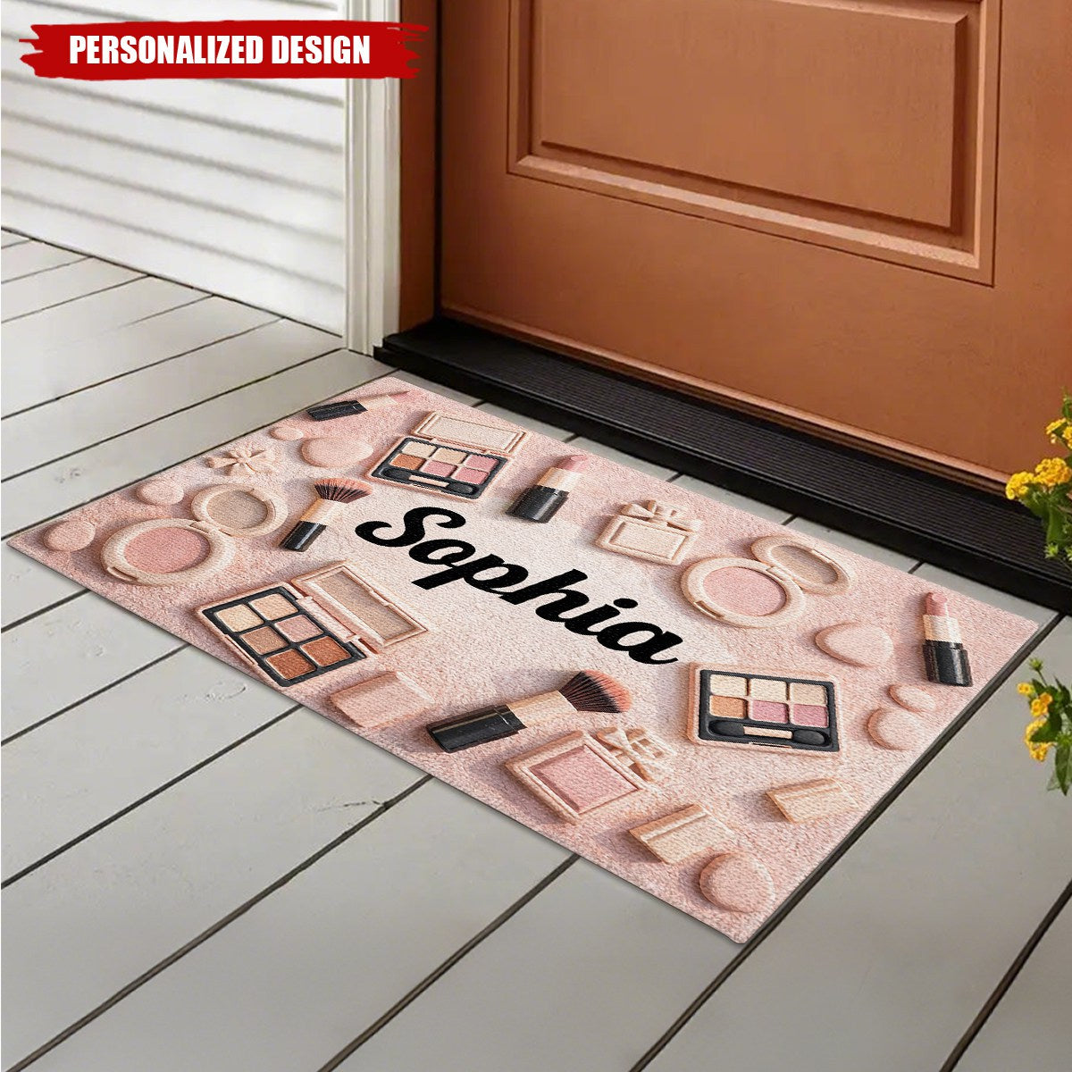 Personalized Makeup Doormat – Gift For Bestie and Beauty Lovers