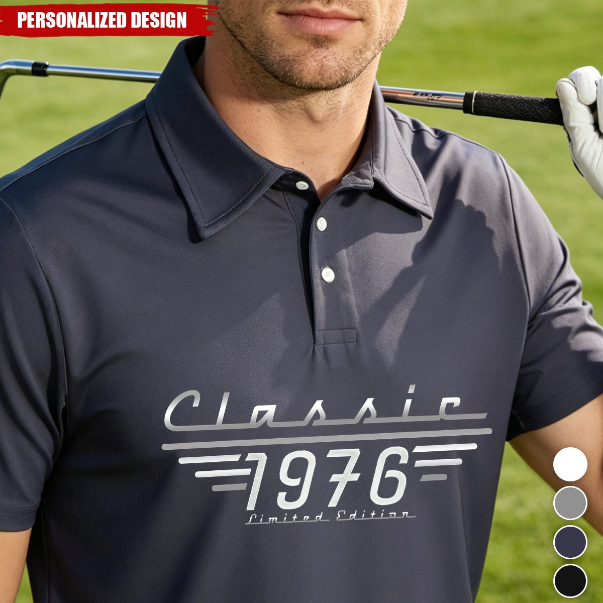 Vintage Classic Limited Edition Custom Year Polo Shirt - Gift for Him