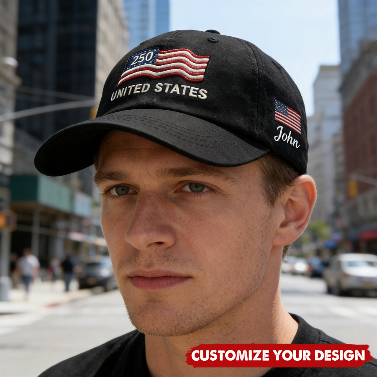 Proud to Be American-Personalized 250th Anniversary Commemorative Cap