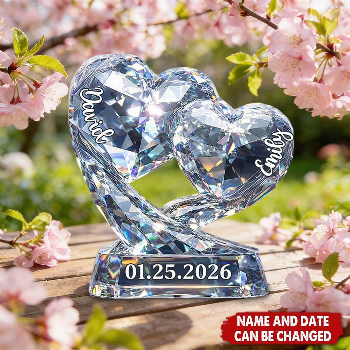 Personalized Heart Plaque – Valentine’s Day Gift for Couples