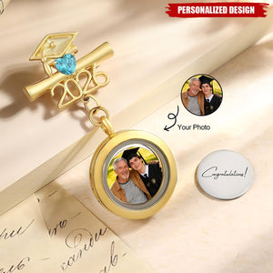 Walking With You Today and Always Graduation Pin - Remembering Loved Ones Gift