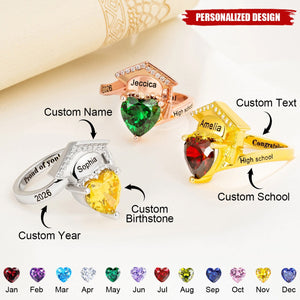 Personalized Graduation Ring - Graduation Gift for Her