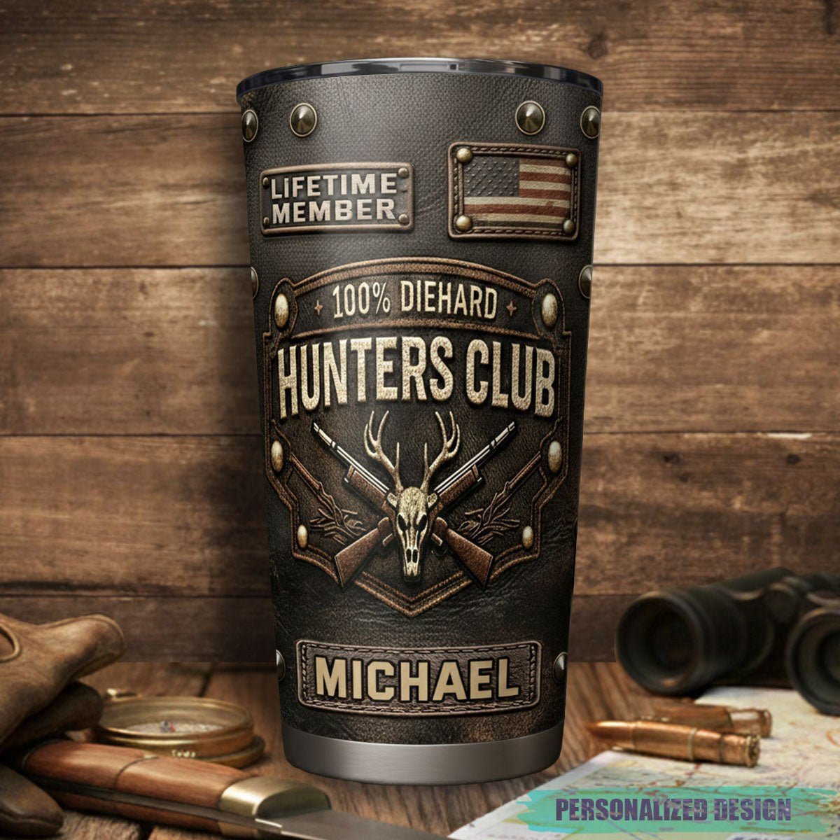 Personalized Hunters Club Tumbler – Unique Gift for Hunters