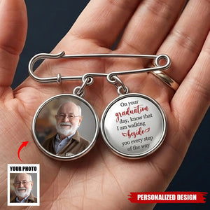I'm Always With You - Personalized Lapel Pin With Photo Charms