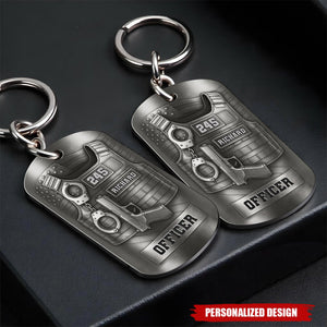 Personalized Police Officer Keychain —  Gift For Police Officers