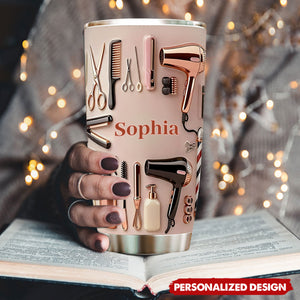 Personalized Hairstylist Tumbler — Custom Name Gift For Hairstylist