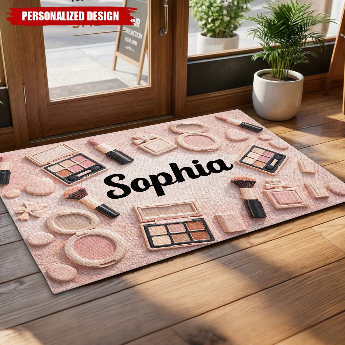 Personalized Makeup Doormat – Gift For Bestie and Beauty Lovers