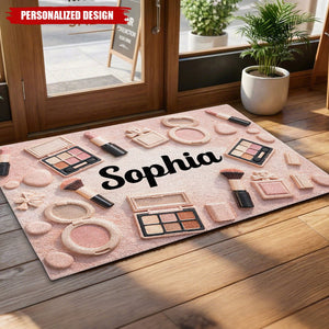 Personalized Makeup Doormat – Gift For Bestie and Beauty Lovers