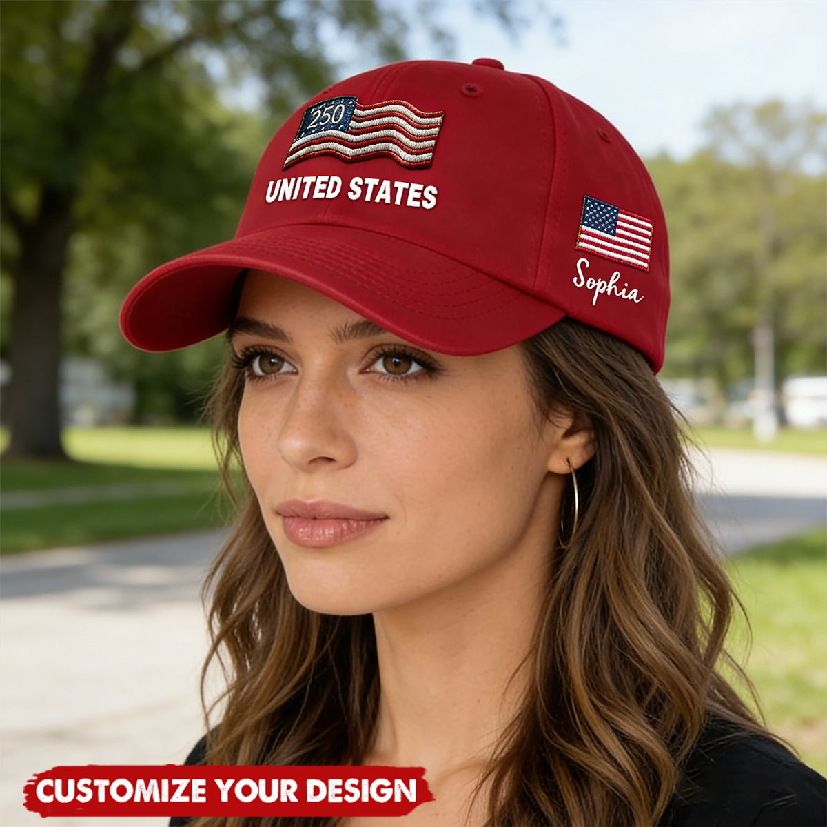 Proud to Be American-Personalized 250th Anniversary Commemorative Cap