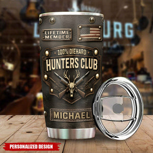 Personalized Hunters Club Tumbler – Unique Gift for Hunters