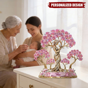 Personalized Mom Acrylic Plaque – The Love Between Mother And Her Kids