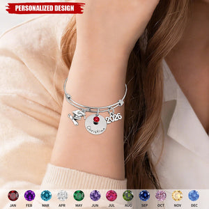 Personalized 2026 Graduation Bracelet - Class of 2026 Gift for Graduate