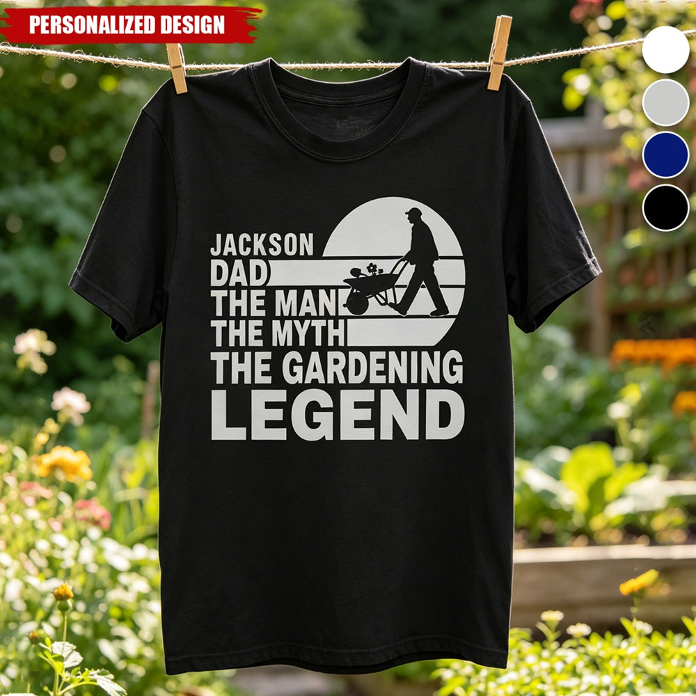 Personalized Name Gardening T-Shirt - Plant Enthusiast Keepsake