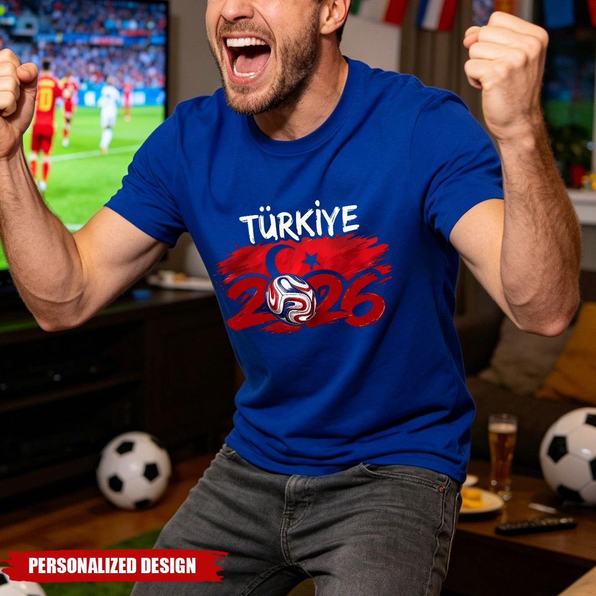 Personalized 2026 Soccer World Cup Country T-Shirt - Custom Name