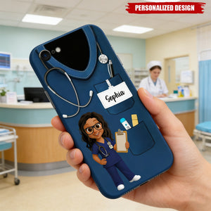 Personalized Medical Scrubs Phone Case – Gift For Healthcare Workers
