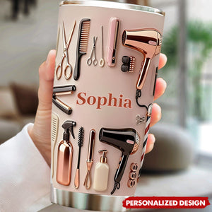 Personalized Hairstylist Tumbler — Custom Name Gift For Hairstylist