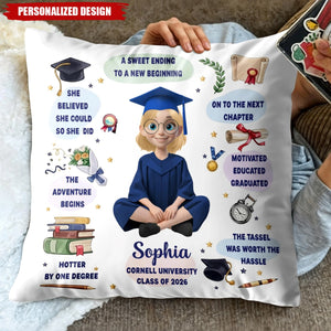 Personalized Class of 2026 Graduation Pillow - Gift For Graduates