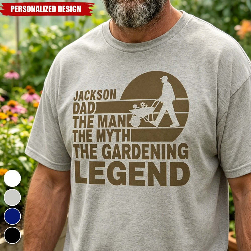 Personalized Name Gardening T-Shirt - Plant Enthusiast Keepsake