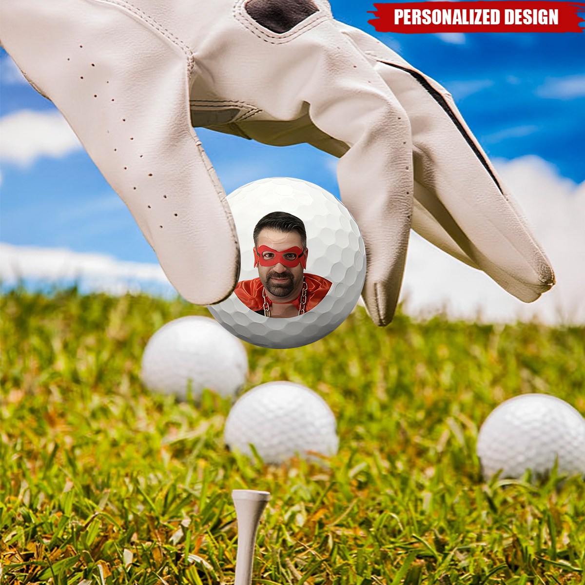 Personalized Photo Golf Balls, Custom Face Cartoon Golf Balls - Gift for father