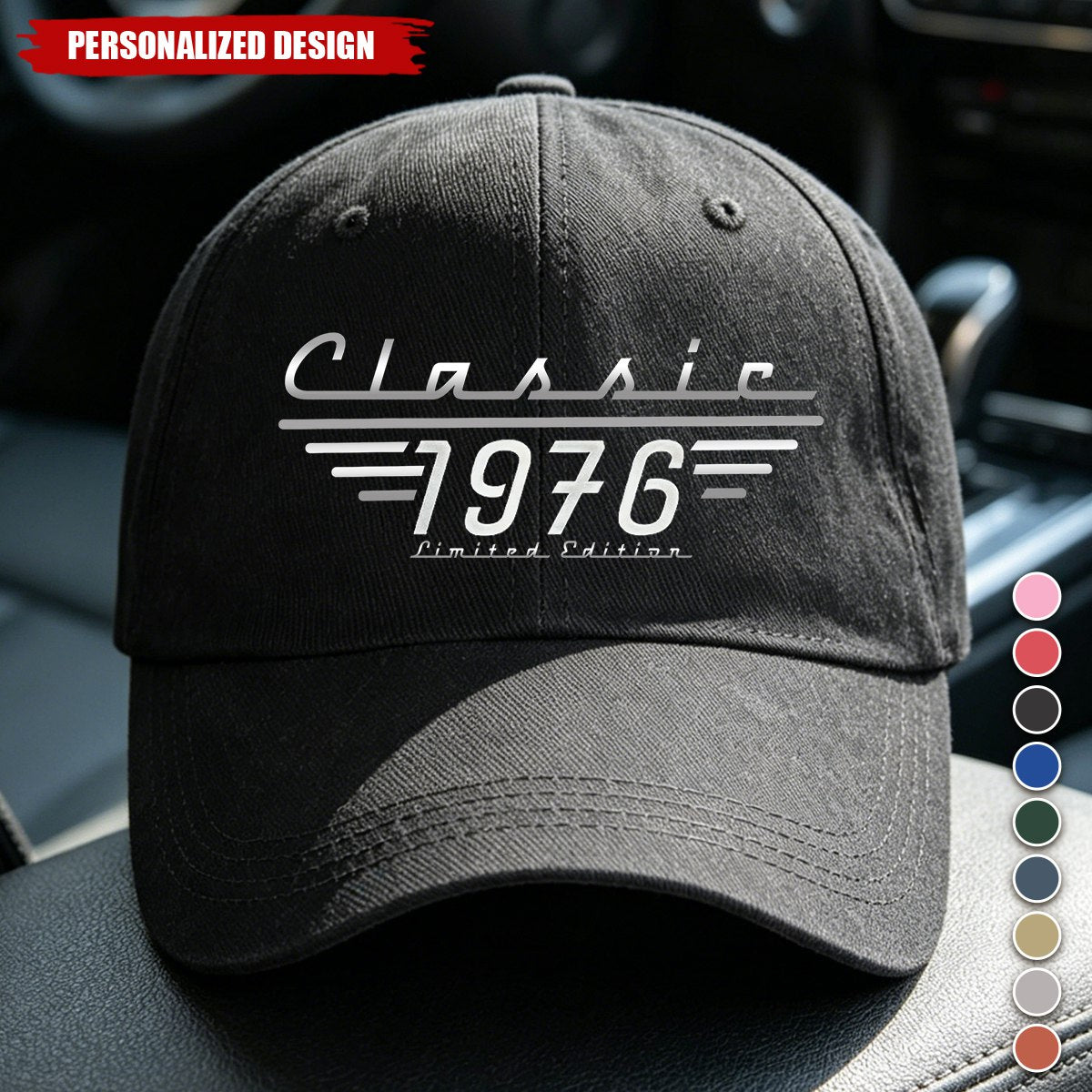 Personalized Classic Limited Edition Custom Birth Year Baseball Cap - Gift for Men Women