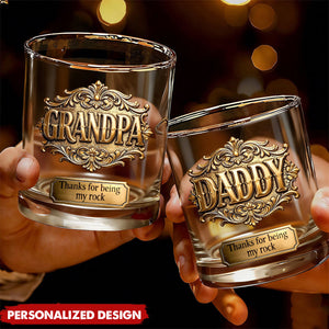Custom Title  Whiskey Glass - Father’s Day Gift for Him