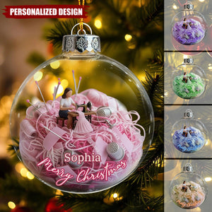 Love Sewing - Personalized Seamstress Christmas Ornament