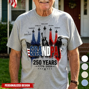 Personalized  America’s 250th T-Shirt - Custom kids Names
