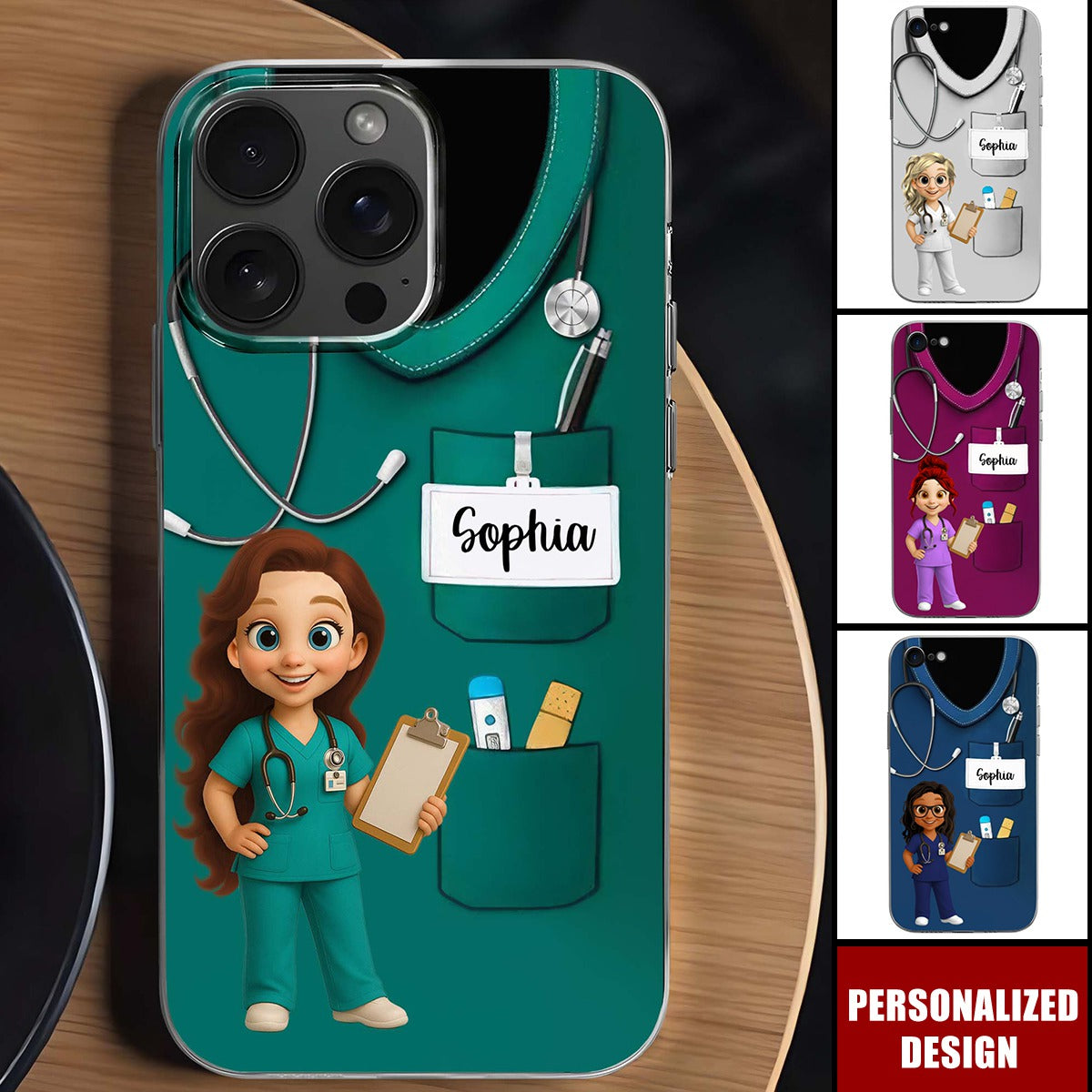Personalized Medical Scrubs Phone Case – Gift For Healthcare Workers