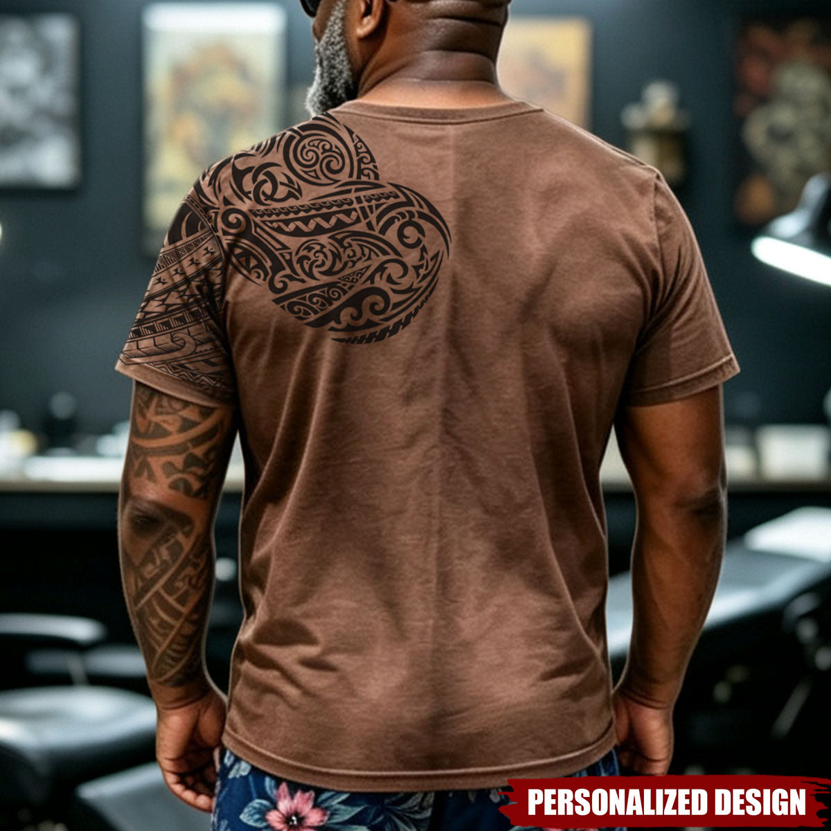 Personalized Optical Illusion Fake Tattoo Costume Muscular Torso T-Shirt